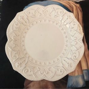 Maison Versailles Blanc Amelie Handcrafted Plate